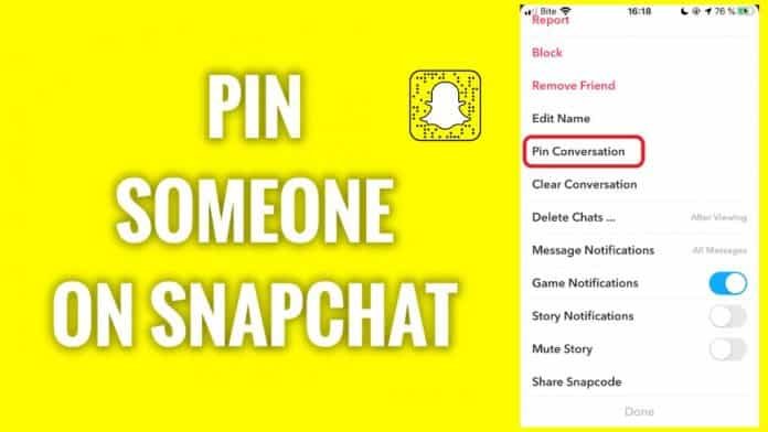 How to pin people on Snapchat