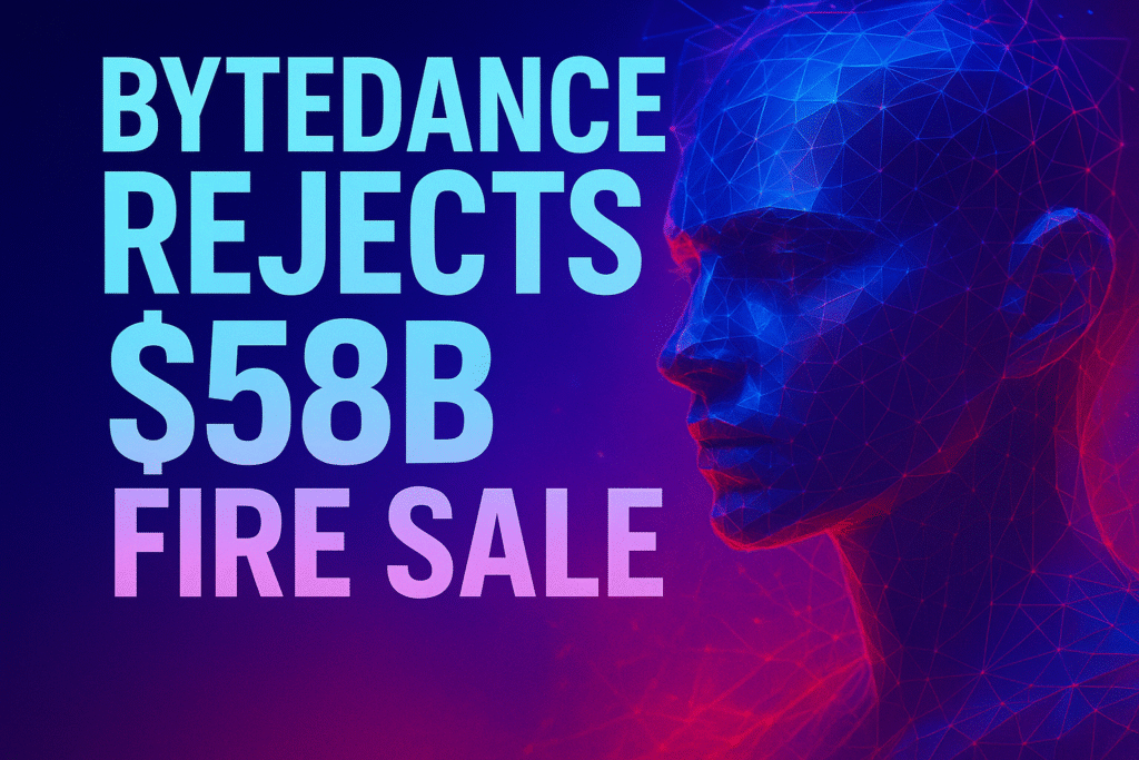ByteDance $58B fire sale rejection in U.S. court battle – digital tech graphic